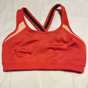Tek Gear Sports Bra, Orange, Size Small